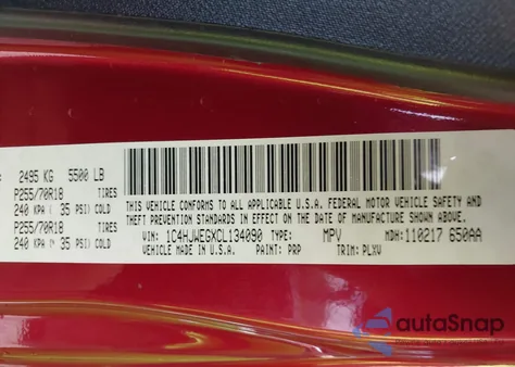 2012 Jeep Wrangler Unlimited Sahara z USA, uszkodzony, nr VIN 1C4HJWEGXCL134090